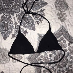 black bikini top